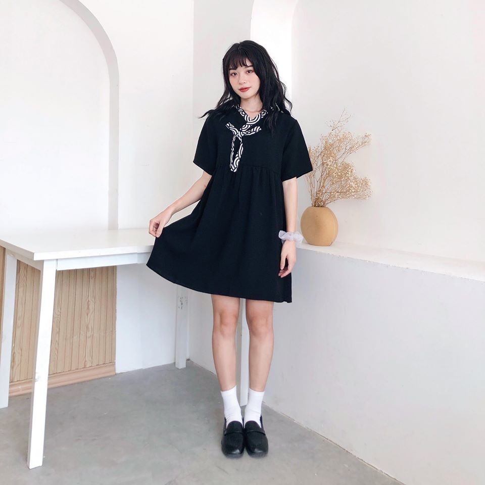 Đầm hanbok cổ hoạ tiết SEIGAIHA_DHB_D3  hangkao closet | BigBuy360 - bigbuy360.vn