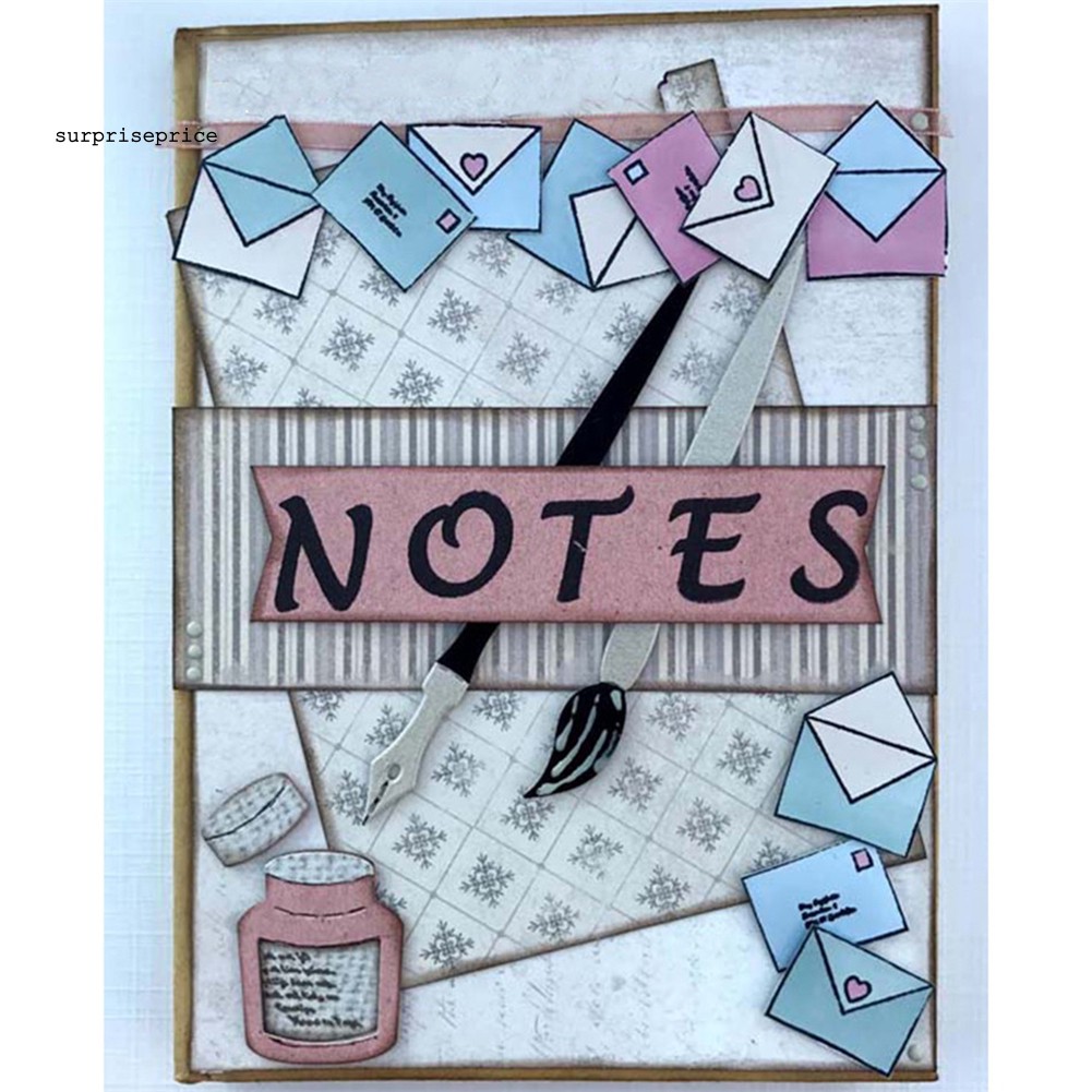 Khuôn Cắt Giấy Bằng Thép Không Gỉ Hình Cây Bút Xinh Xắn