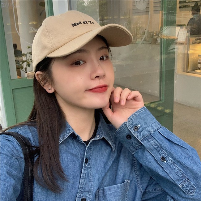 Mũ lưỡi trai ulzzang cao cấp thêu chữ Moi Et Toi