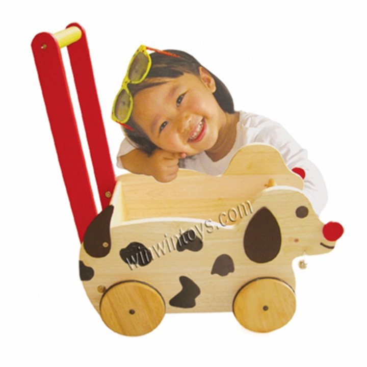 Đồ chơi gỗ Xe chó chở đồ chơi | Winwintoys 62012K | Phát triển vận động và giúp hệ xương phát triển vững chắc