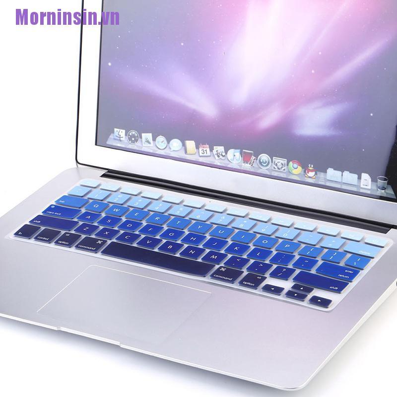 Miếng Bọc Bàn Phím Bằng Silicone Mornin Cầu Vồng Cho Imac Macbook Pro 13 "15"