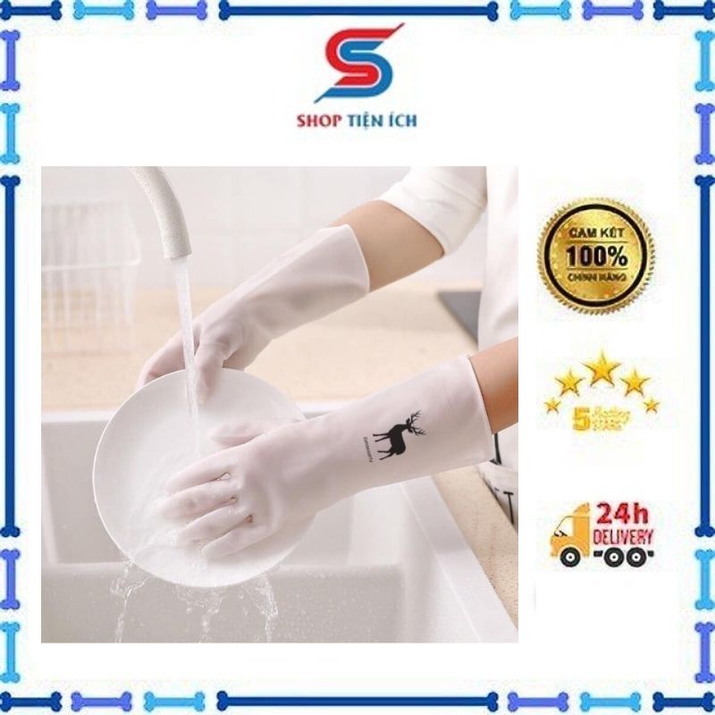 Găng tay cao su siêu dai thần thánh (mẫu mới) -Shop Tiện Ích