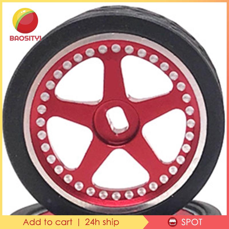 Bộ 4 Bánh Xe Đồ Chơi Tỉ Lệ 1 / 28 Cho Xe Đồ Chơi Wltoys K969