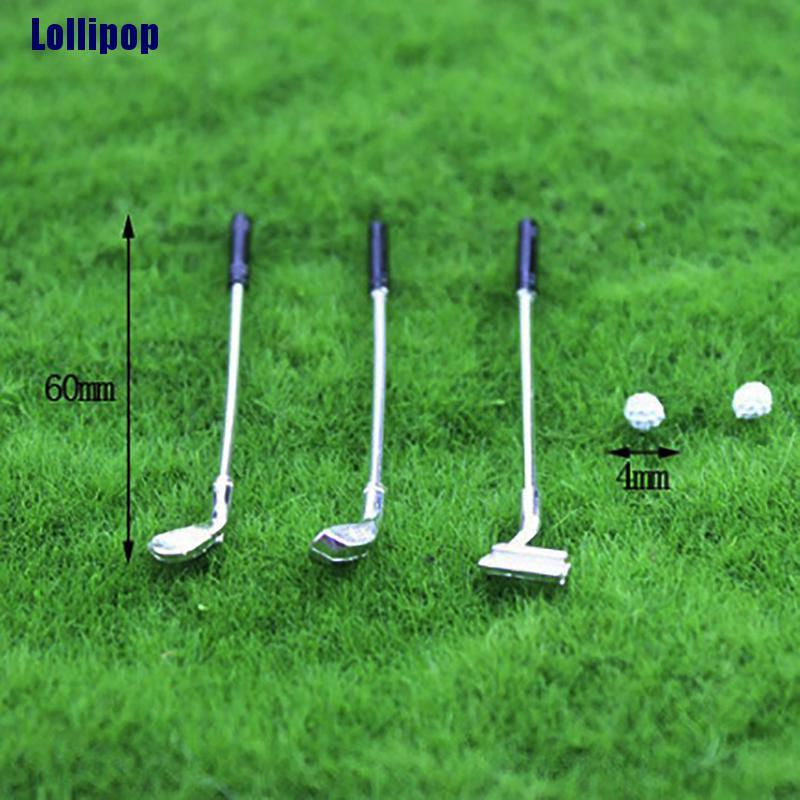 Bộ 5 Mô Hình Sân Golf Tỉ Lệ 1: 12 Trang Trí Nhà Búp Bê