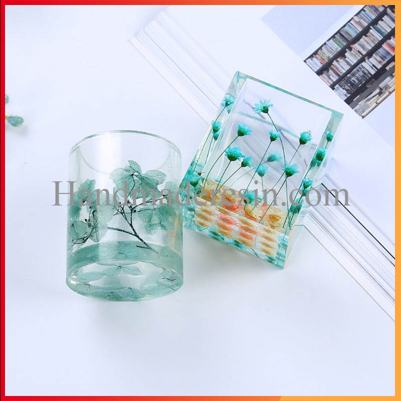 Khuôn silicon làm ống để bút hình tròn, vuông