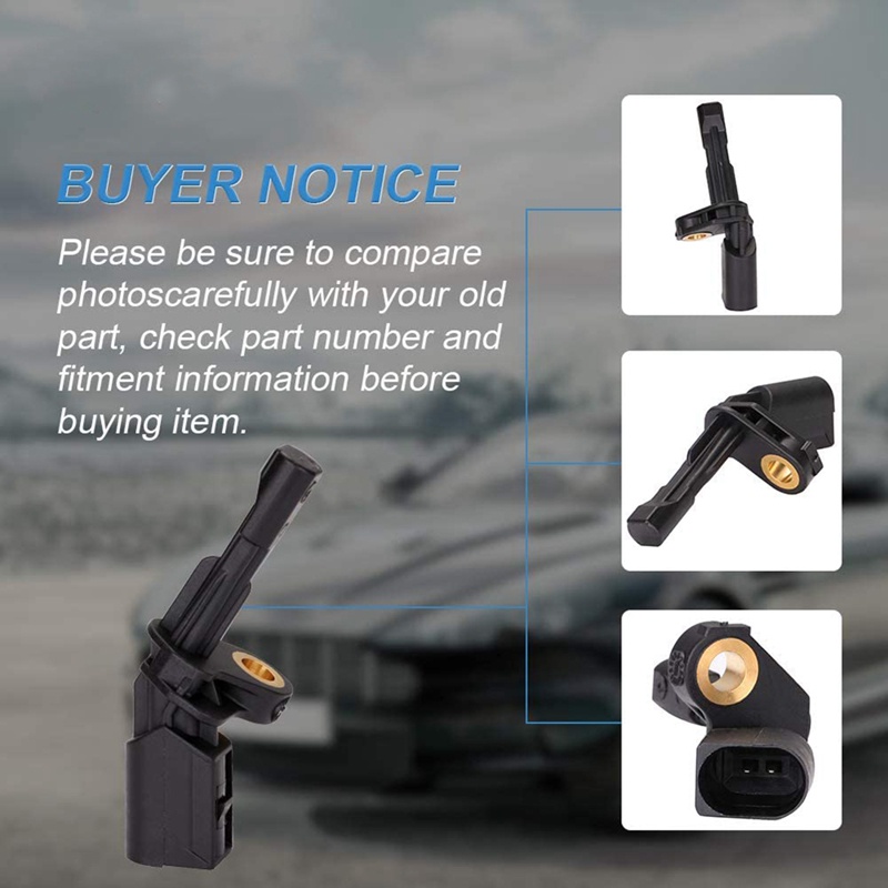 Bộ 2 Cảm Biến Tốc Độ Bánh Xe ABS Trái Phải WHT003858 Wht003859 Vỏ Bọc Ghế Ngồi Xe Hơi Audi A3 TT Golf Jetta Passat Tiguan