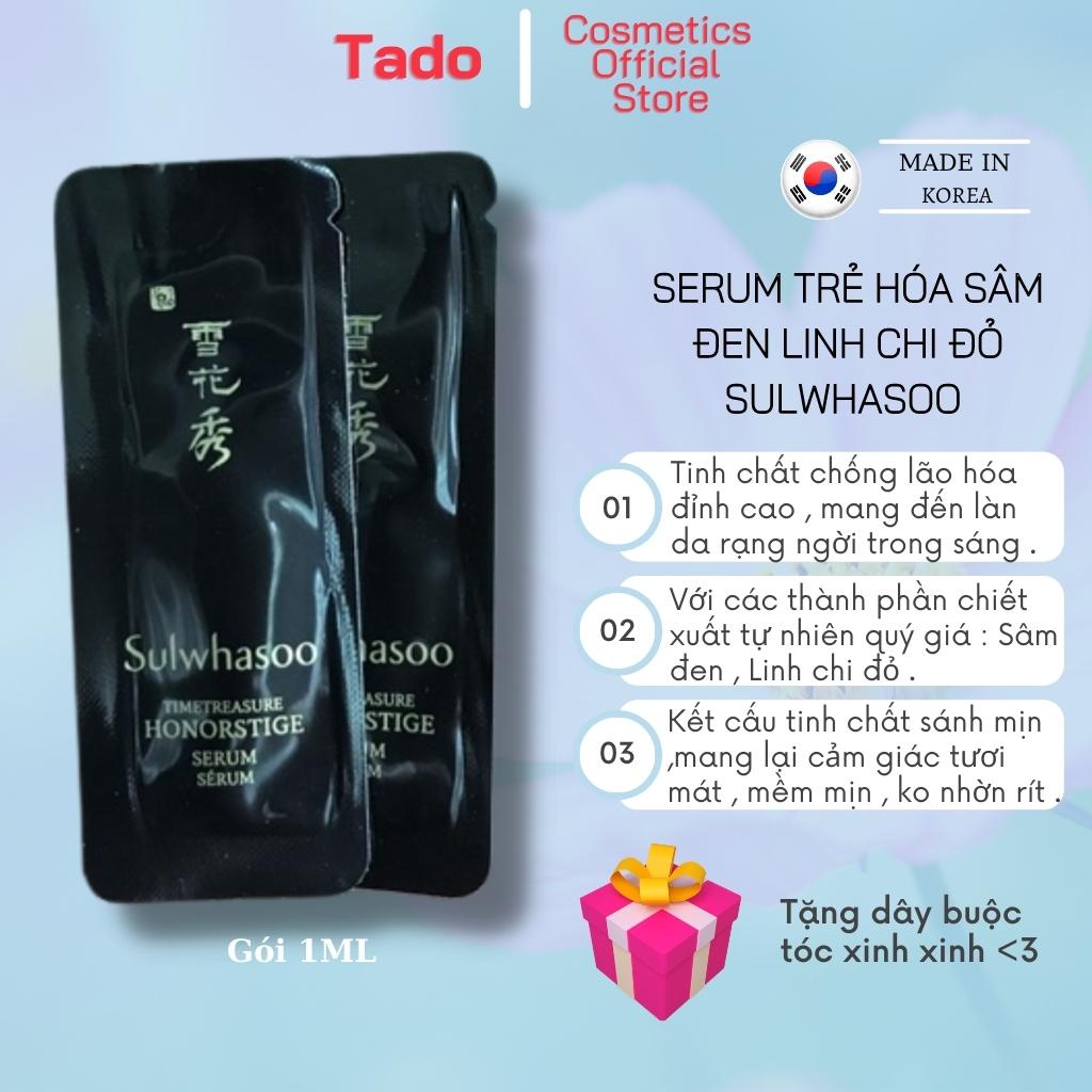 Serum tinh chất chống lão hóa trẻ hoá sâm đen linh chi đỏ Sulwhasoo Timetreasure Honorstire gói 1ml-Tado Cosmetics Store