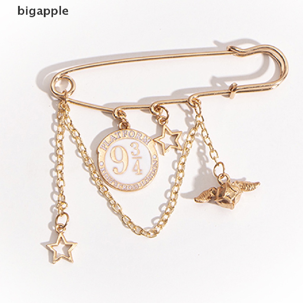 bigapple Fashion Brooch Clothing Golden Snitch Brooches Lapel Pins Sweater Dress Brooch RDG