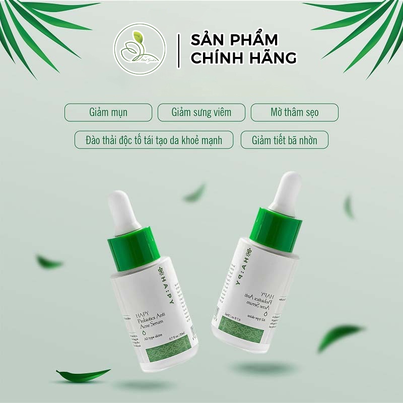 Serum dưỡng chất ha:py minigarden PROBIOTICS ANTI ACNE SERUM 20ml thải độc giúp làn da khỏe mạnh PV1030