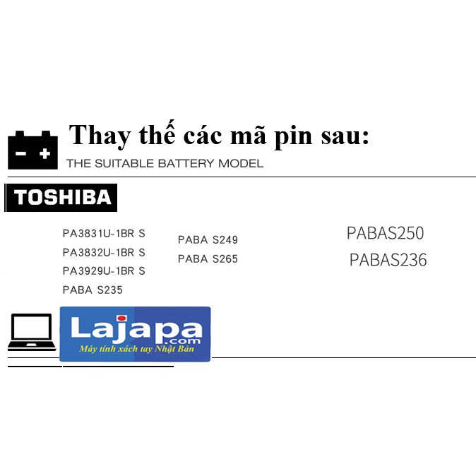Pin laptop Toshiba dynabook RX3, R730, R731, R732, R742 Portege R700, R830, R930, R630, R835, R840, R845