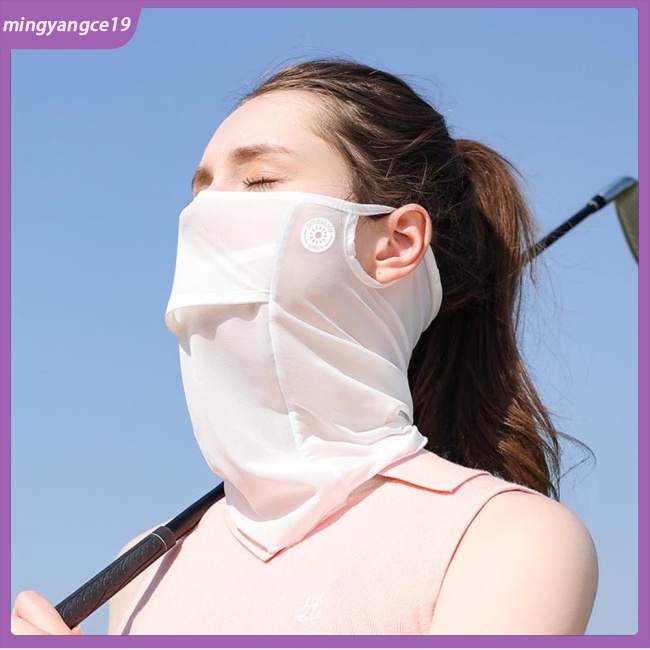 Khẩu Trang Bảo Vệ Chống Tia Uv Bằng Lụa Lạnh Gọn Nhẹ Thoáng Khí