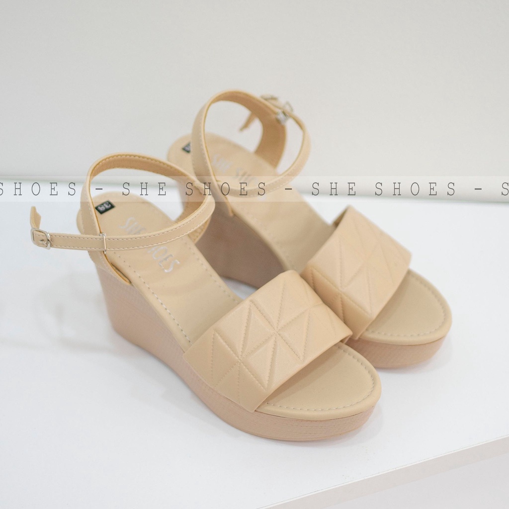 Giày sandal đế xuồng ♥️Freeship♥️ sandal quai ngang 9p siêu xinh. ĐỘC QUYỀN BỞI SHE SHOES - SDX09036