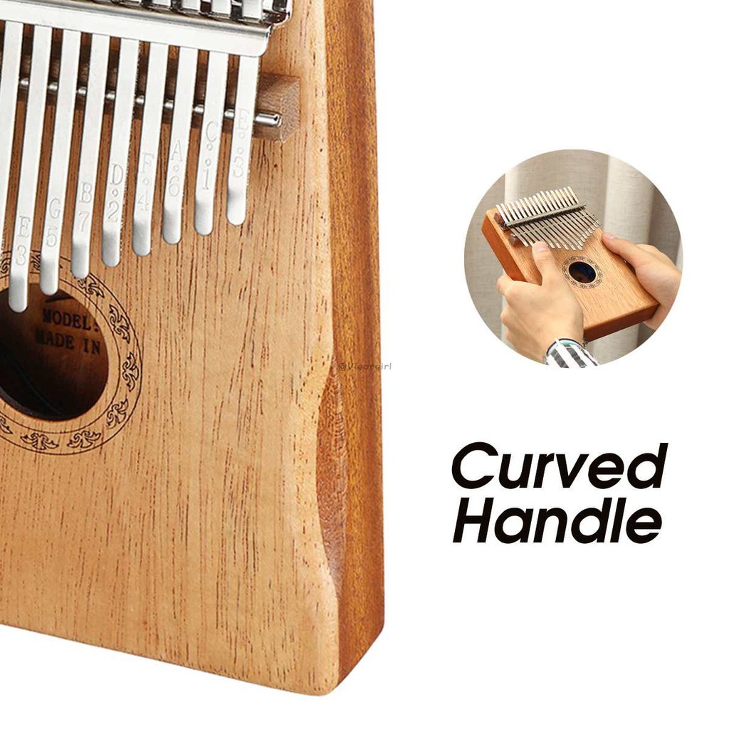 VG 17 phím Kalimba Pickup điện Mahogany Thumb Finger Piano