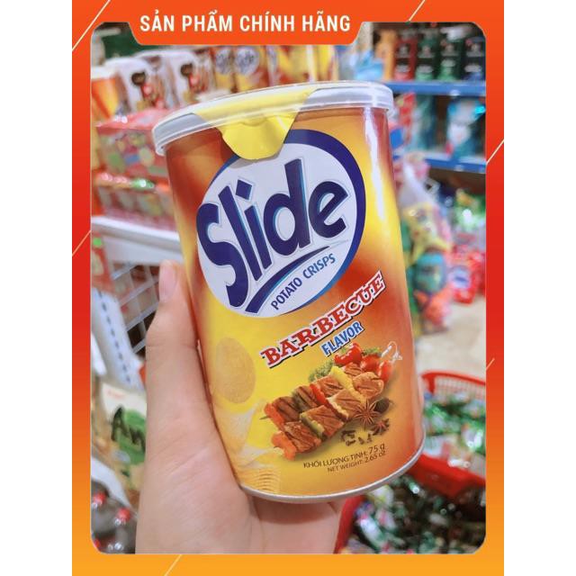 Khoai Tây Slide Vị Thịt Nướng Hộp 75g