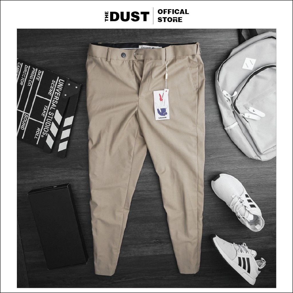 Quần âu nam công sở LCT, Quần tây nam form slimfit vải wool cao cấp, cạp chun ẩn co giãn tới 4cm