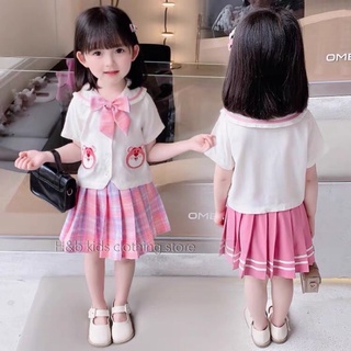 Set áo nơ học sinh cv xếp ly