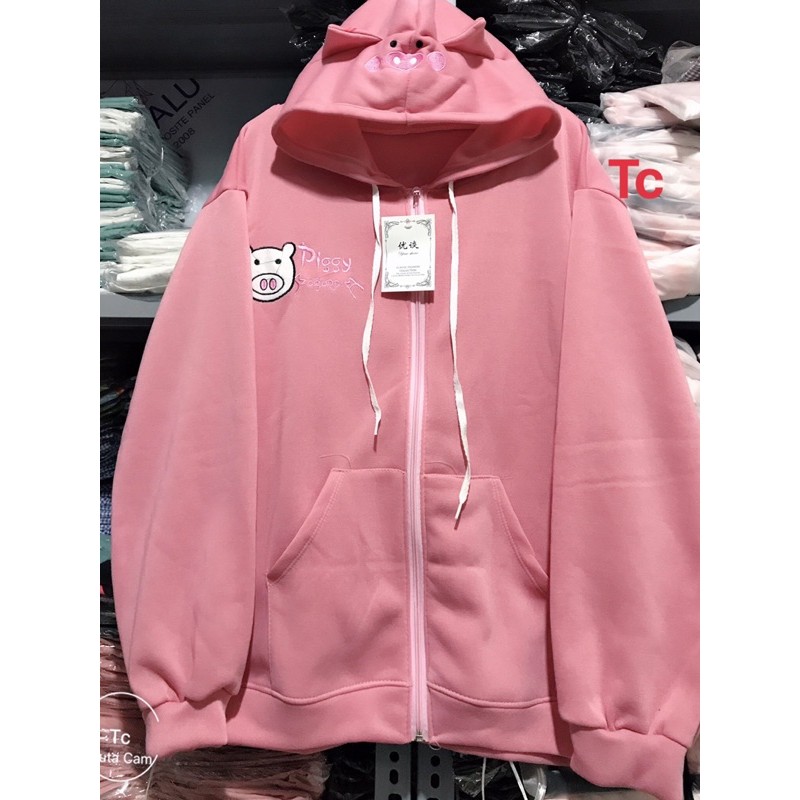 ÁO hoodie thêu hình heo cute chất nỉ tàu | BigBuy360 - bigbuy360.vn