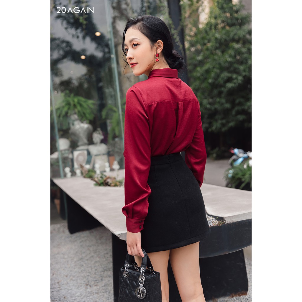 Chân Váy Dáng A Basic 20AGAIN, hàng thiết kế đủ size, đủ màu JAA1552 | BigBuy360 - bigbuy360.vn