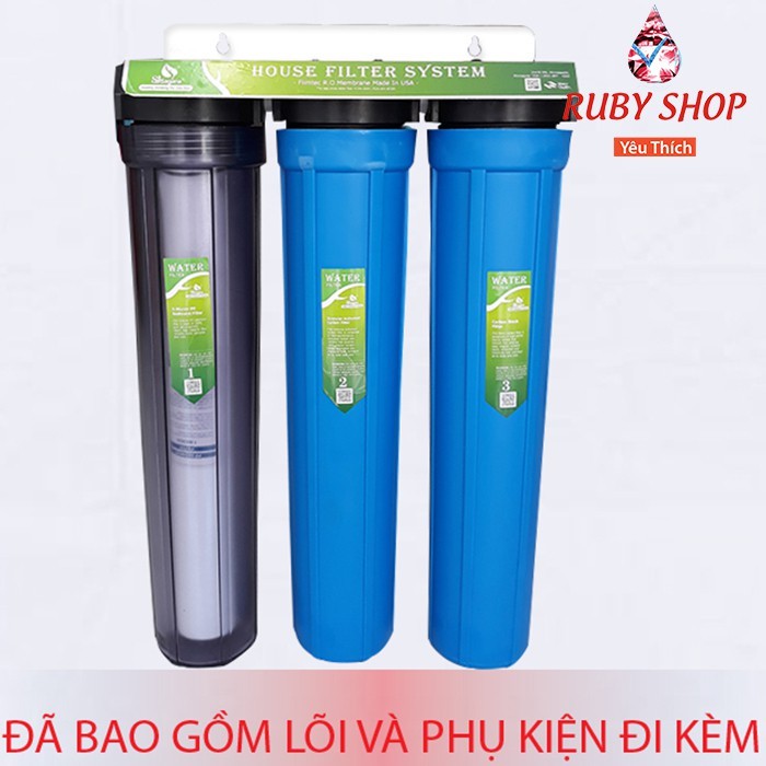 [Mã ELMS5 giảm 7% đơn 300K] Bộ Lọc Thô 3 ly 20in ( 1 trong 2 xanh)( ren phi 27) | BigBuy360 - bigbuy360.vn