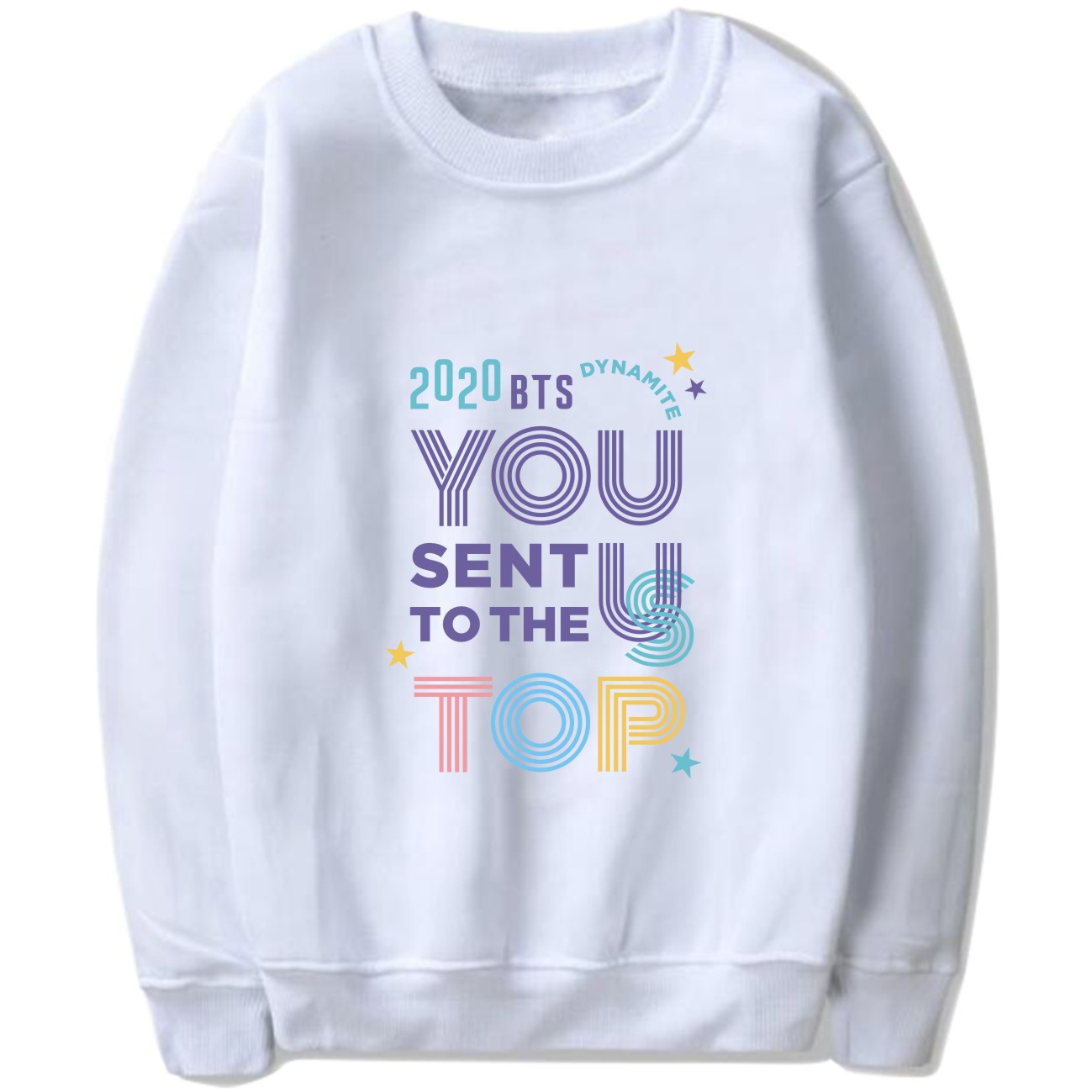 Áo Hoodie Tay Dài In Hình Nhóm Nhạc Bts Dễ Thương