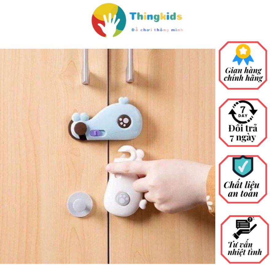 Khóa Gài Tủ Lạnh, Khóa Ngăn Kéo, Khóa Tủ Đồ an toàn cho nhà có trẻ nhỏ - Thingkids