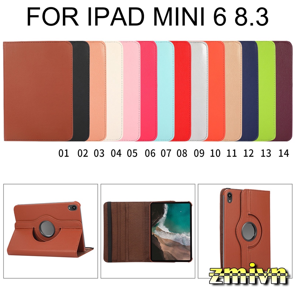 Bao da xoay 360 độ iPad Mini 6 8.7" 2020 tắt mở tự động thông minh