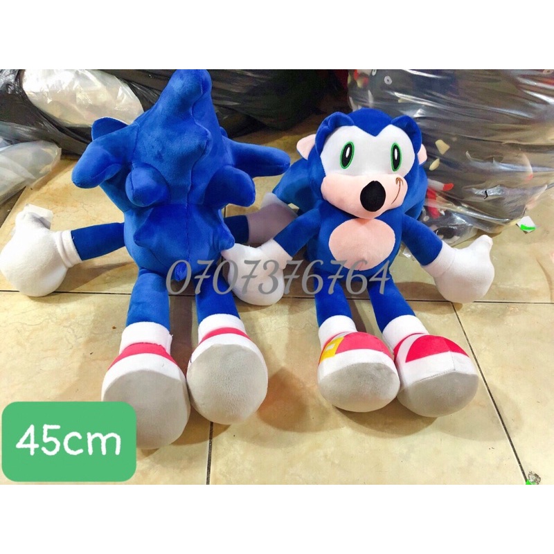 45cm Nhân Vật NHÍM SONIC Nhồi Bông Dễ Thương - Chất Miniso Mềm - Xịn Xò