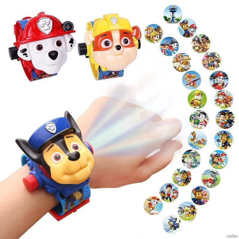 🍭 ruiaike 🍭 Kids Girls Boys Cute LOL Surprise Doll Cartoon 3D Projector Laser Watch Toys Deformation Robot Watch Gifts