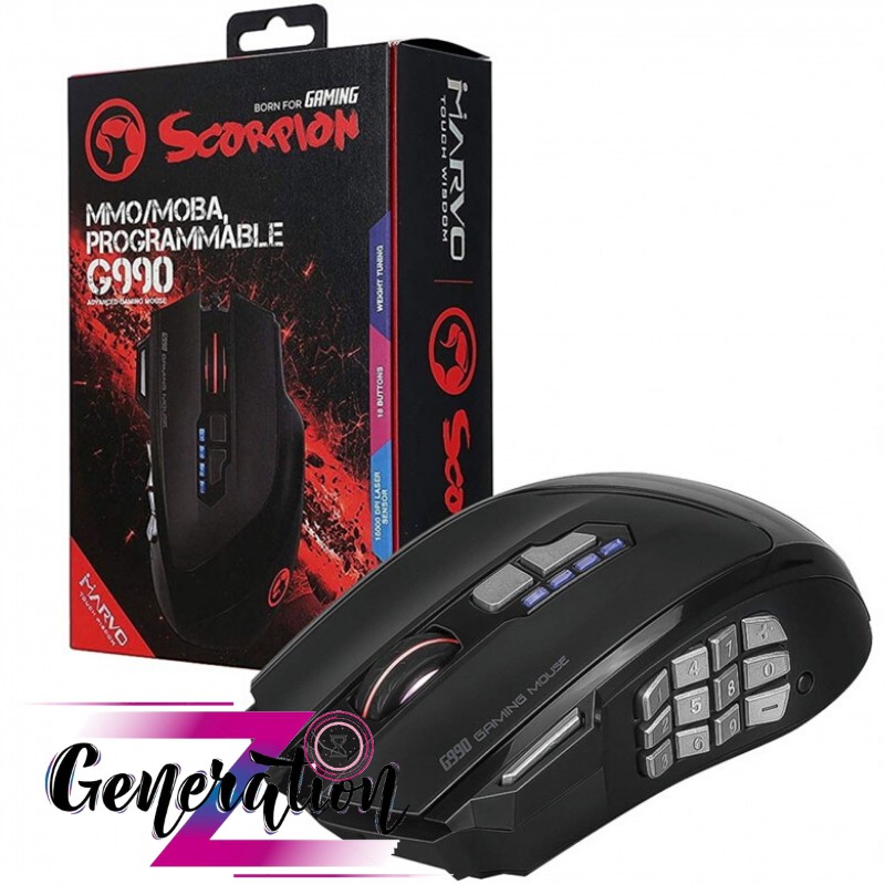 CHUỘT QUANG LASER LED MARVO G990 - MOUSE LASER LED MARVO G990