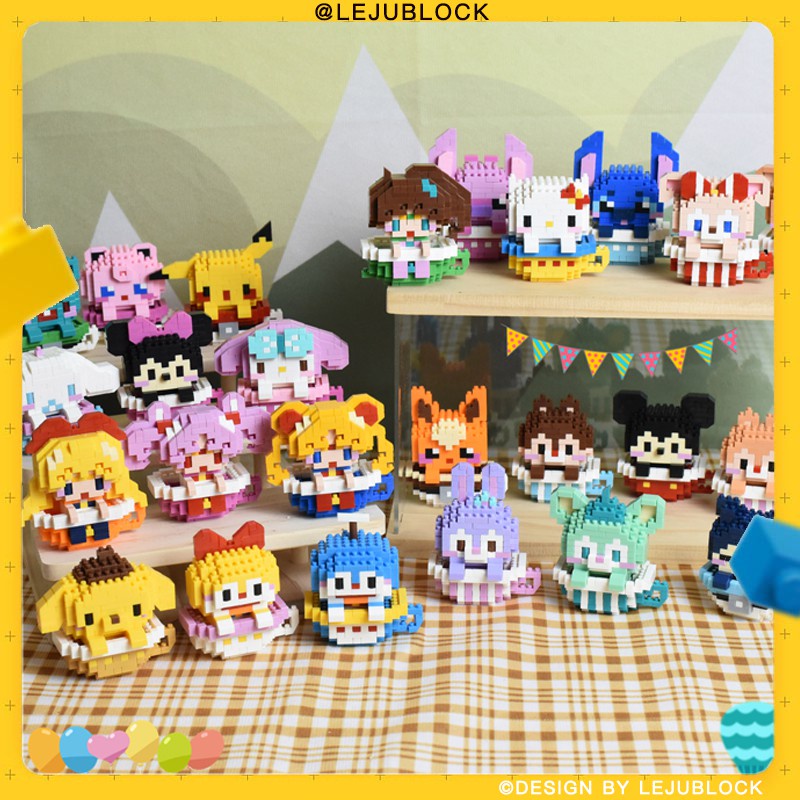 【LEJUBLOCK】duffy xây dựng khối stellalou nano khối đồ chơi trẻ em cinnamoroll mickey minnie thủy thủ mặt trăng hình trẻ em quà tặng quà sinh nhật kinomoto sakura trò chơi ghép hình pokemon pikachu khâu doraemon snorlax hello kitty