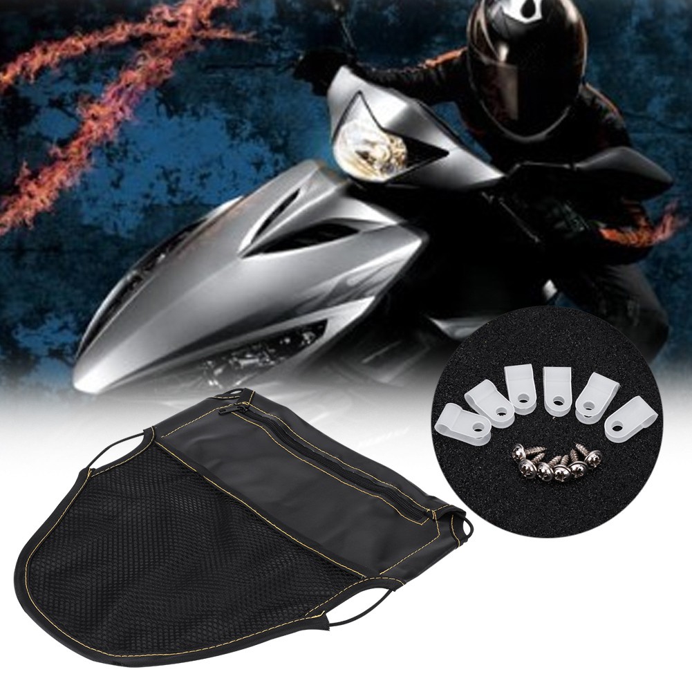 Túi Đựng Đồ Dùng Bằng Da PU Gắn Dưới Yên Xe Máy Scooter