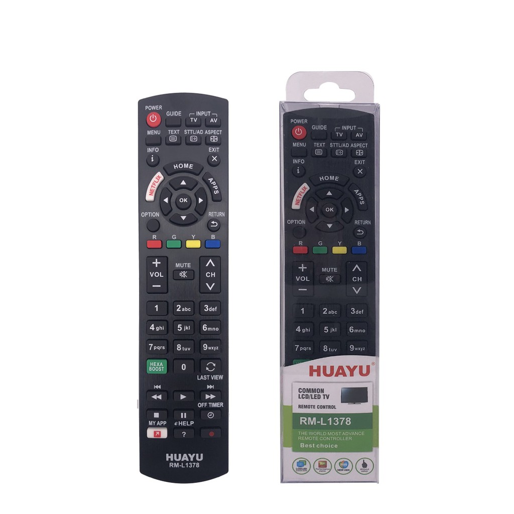 REMOTE ĐIỀU KHIỂN TIVI PANASONIC SMART RM-L1378 (NETFLIX-HEXA BOOSTS-APPS)