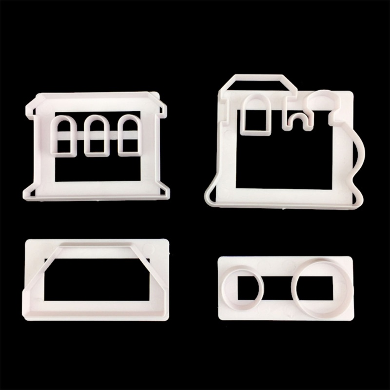 Khuôn Silicone Nhấn Tay Làm Bánh Quy Hình Đoàn Tàu Lửa DIY