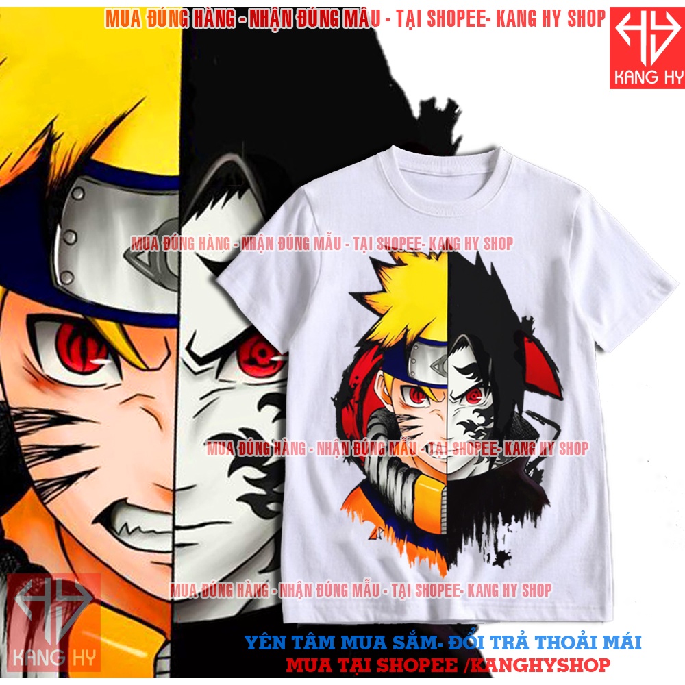 Áo Naruto - Áo thun Anime in hình Naruto Sasuke - Mẫu mới cực đẹp F230