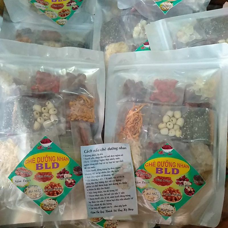 Combo 10 vị chè dưỡng nhan, chè tuyết yến - Bách hoá sỉ lẻ Bích Liên Dương
