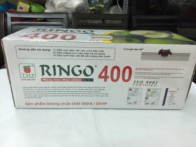 [Mã SRJULY1215 giảm 20K đơn 50K] Màng bọc thực phẩm Ringo 400