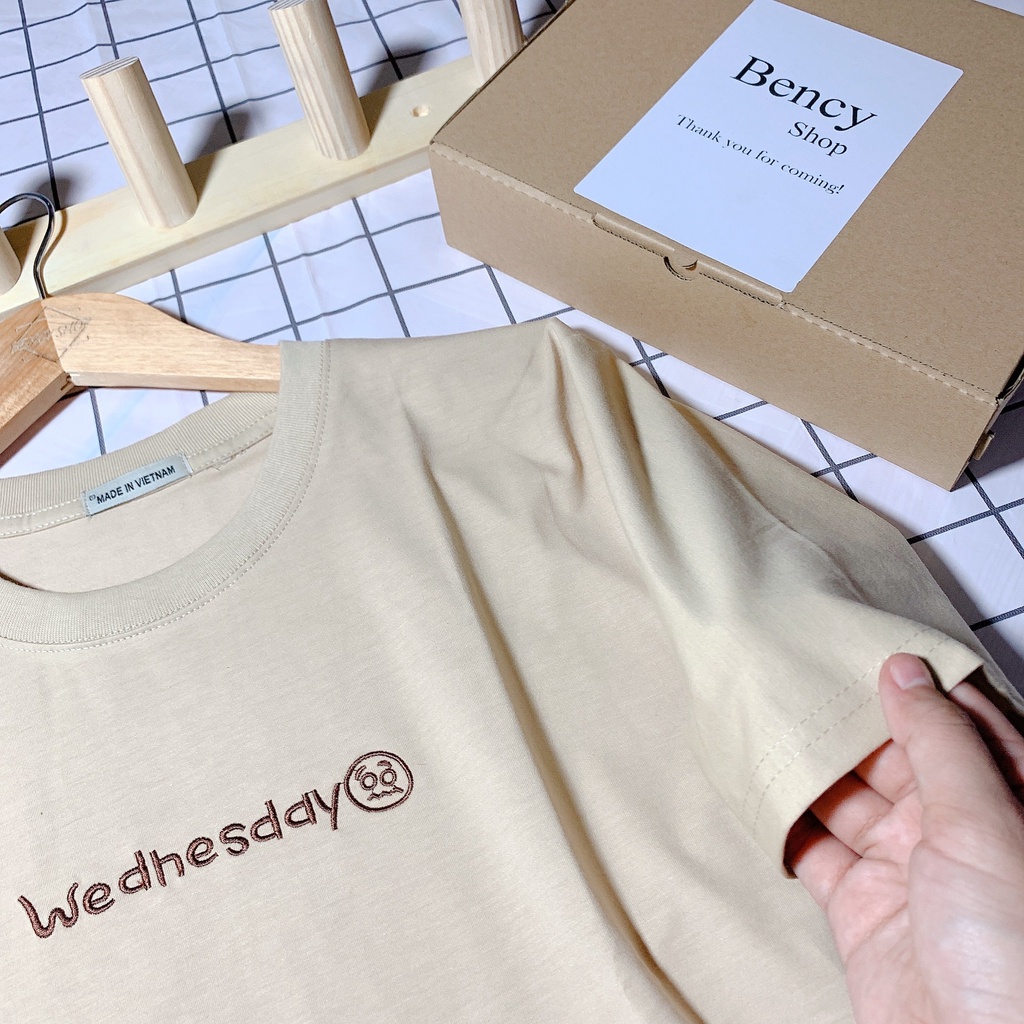 Áo thun thêu chữ 7 ngày trong tuần, áo phông nam nữ unisex cặp đôi Bencyshop