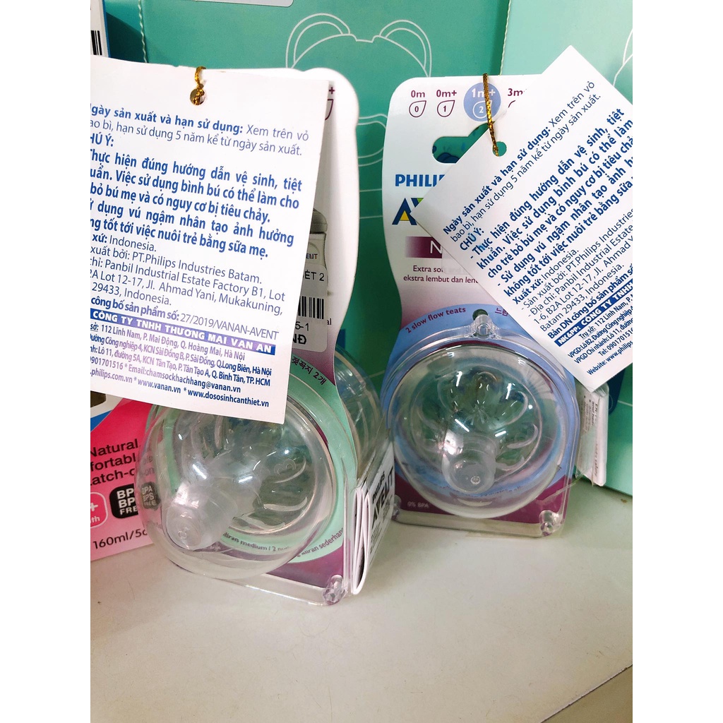 Núm Ti Silicon Philips Avent Natural Cổ Rộng Siêu Mềm Cho Bé ( GIÁ 1C )