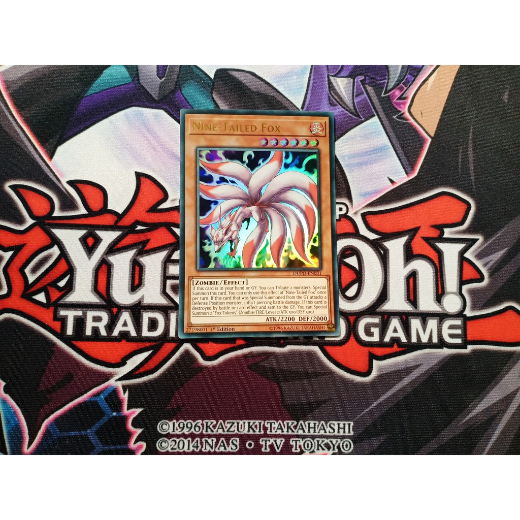 Thẻ bài Yugioh chính hãng Nine-Tailed Fox - DUPO-EN031 - Ultra Rare 1st Edition