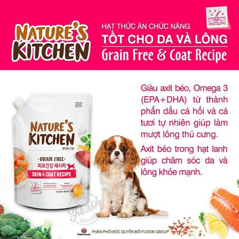 Hạt ANF Nature's Kitchen dinh dưỡng cho chó túi 2kg