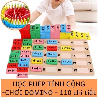 Domino toán học cho bé vừa học vừa chơi