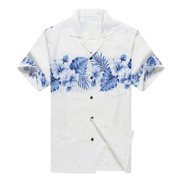 ÁO SƠ MI NAM TAY NGẮN HOẠ TIẾT HOA LÁ HAWAII CỔ VEST - PHÙ HỢP ĐI DU LỊCH BIỂN
