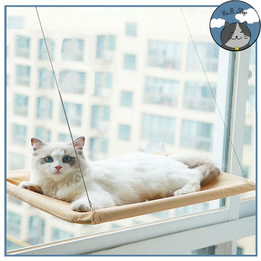 [Fullbox] Giường, Võng Treo Gắn Cửa Sổ Cho Mèo Nằm Chơi Và Thư Giãn Dành Cho Thú Cưng Lên Đến 18Kg