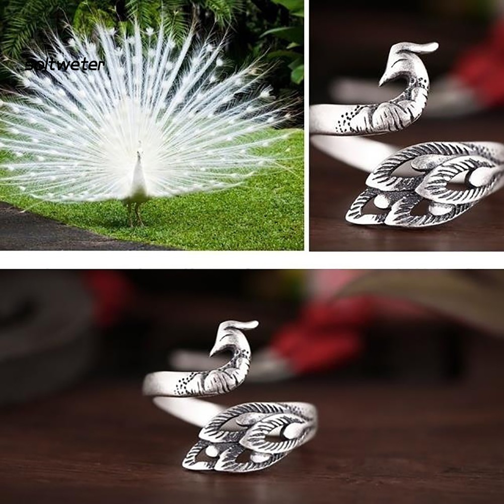 Nhẫn Hình Chim Công Phong Cách Cổ Điển