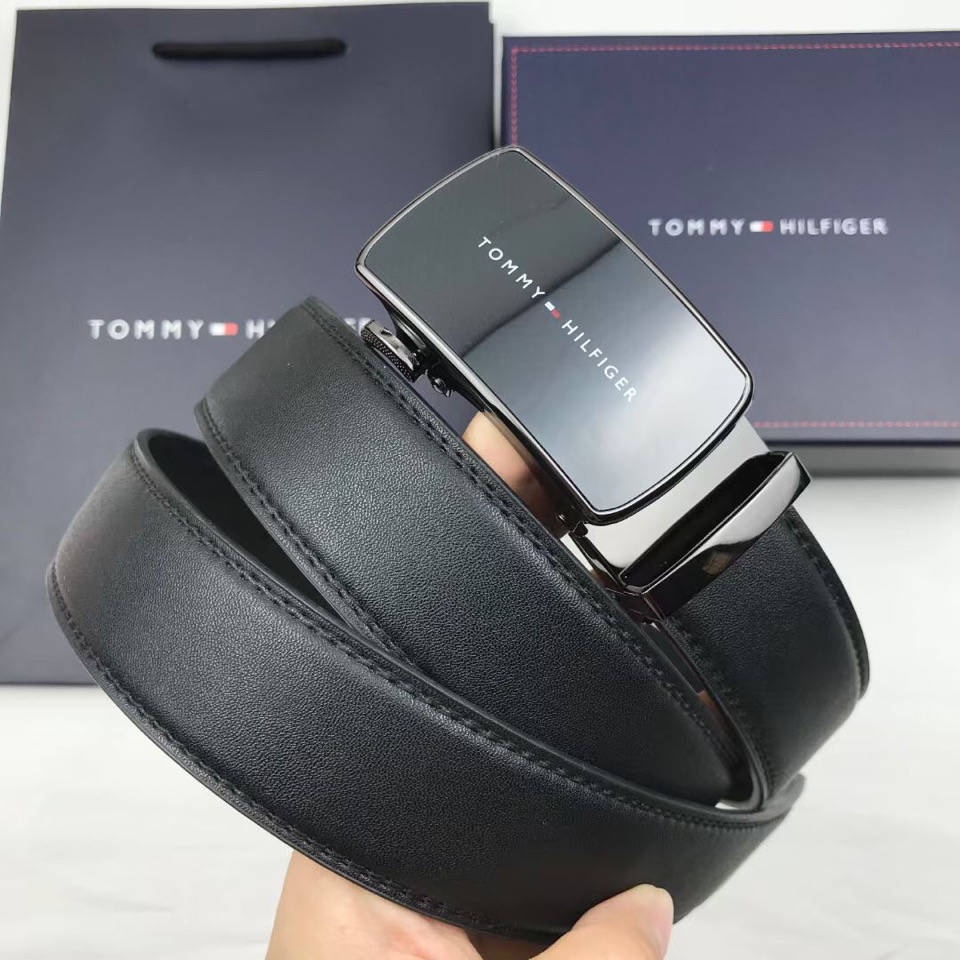 Thắt Lưng Tommy Hilfiger Tommy Hilfiger Có Khóa Cài Tự Động Bằng Da Chống Trượt Cho Nam