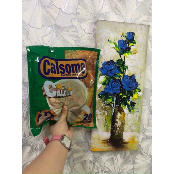 THÙNG 100 gói Ngũ cốc CALSOME hương Vani hàng ngoại nhập