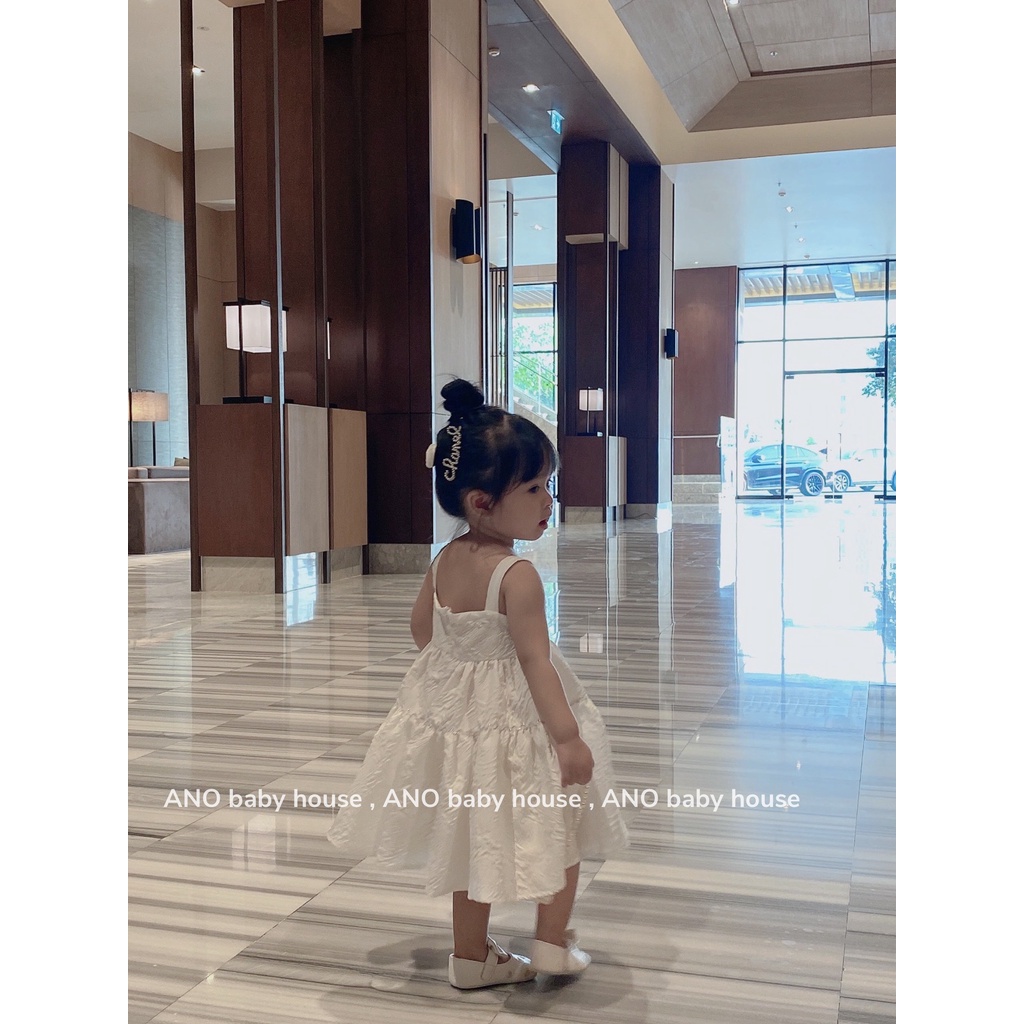 Váy Dây kim tuyến trắng Ano Baby House