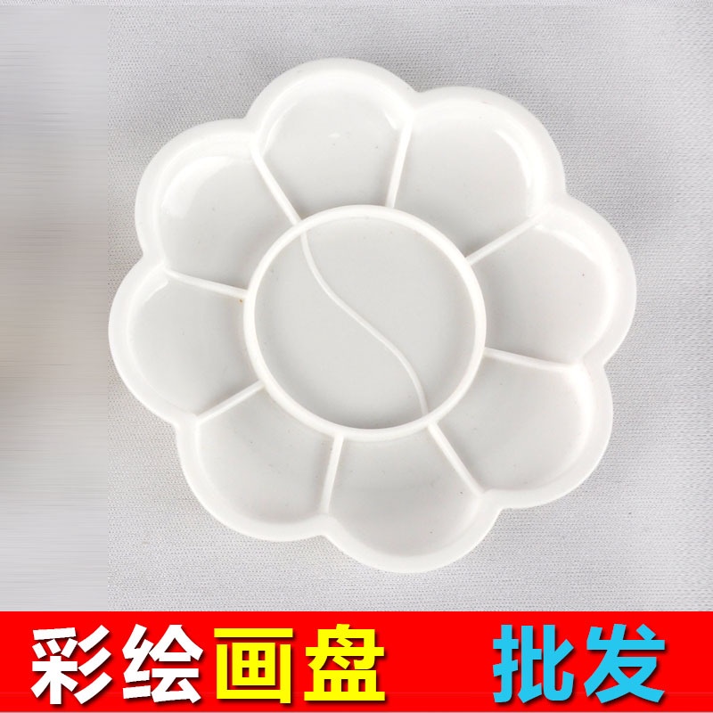 Cọ tô màu tượng nhựa và khay pha màu phá rẻ - CTM01