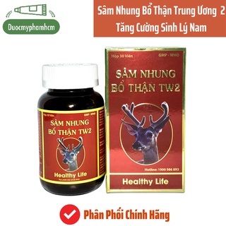 Sâm nhung bổ thận TW 2 Bổ thận, tráng dương, mạnh gân cốt - Lọ 30 viên