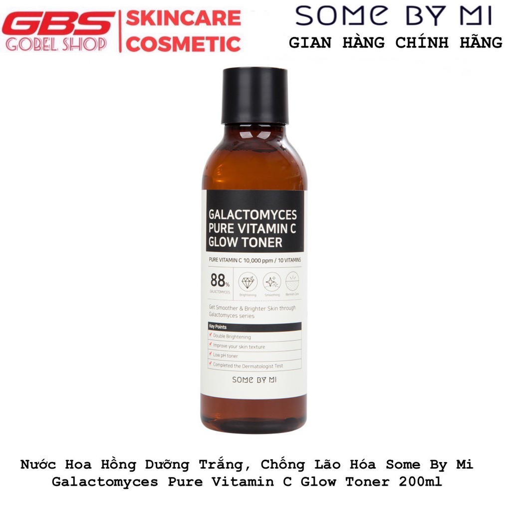 Nước Hoa Hồng Dưỡng Trắng, Chống Lão Hóa Some By Mi Galactomyces Pure Vitamin C Glow Toner 200ml